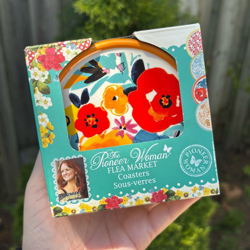 The Pioneer Woman 2017 Flea Market 4 Piece Coaster Set
